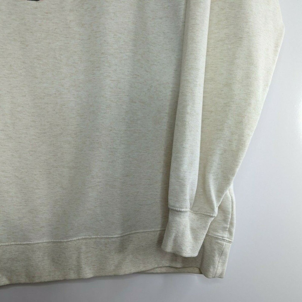 Wildfox Womens L Leopard Oatmeal Cheetah Lips Kiss Oversized Terry Sweatshirt - Picture 4 of 9